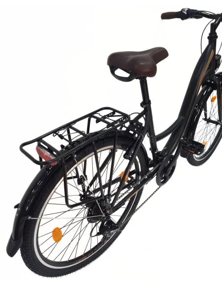 Rower Miejski Damski 26 Dziewczęcy 21 Biegów Revo Błotniki Dzwonek Stopka