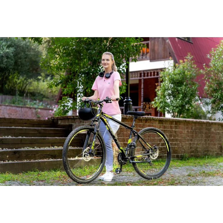 Rower Górski Uniwersalny 29 Tarcze ALU Cyngle 21 bieg Amory Dzwonek Światła