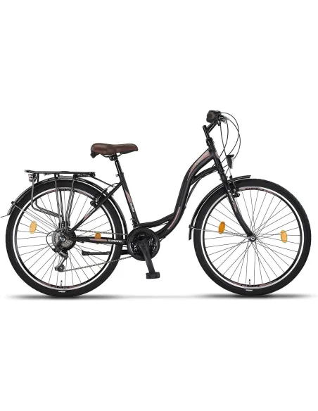 Rower Miejski Uniwersalny 26 Revo 21 Biegów Bagażnik Światła Dzwonek Stopka