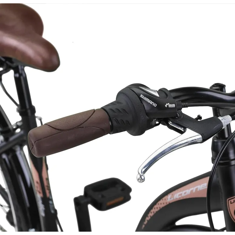 Rower Miejski Uniwersalny 26 Revo 21 Biegów Bagażnik Światła Dzwonek Stopka