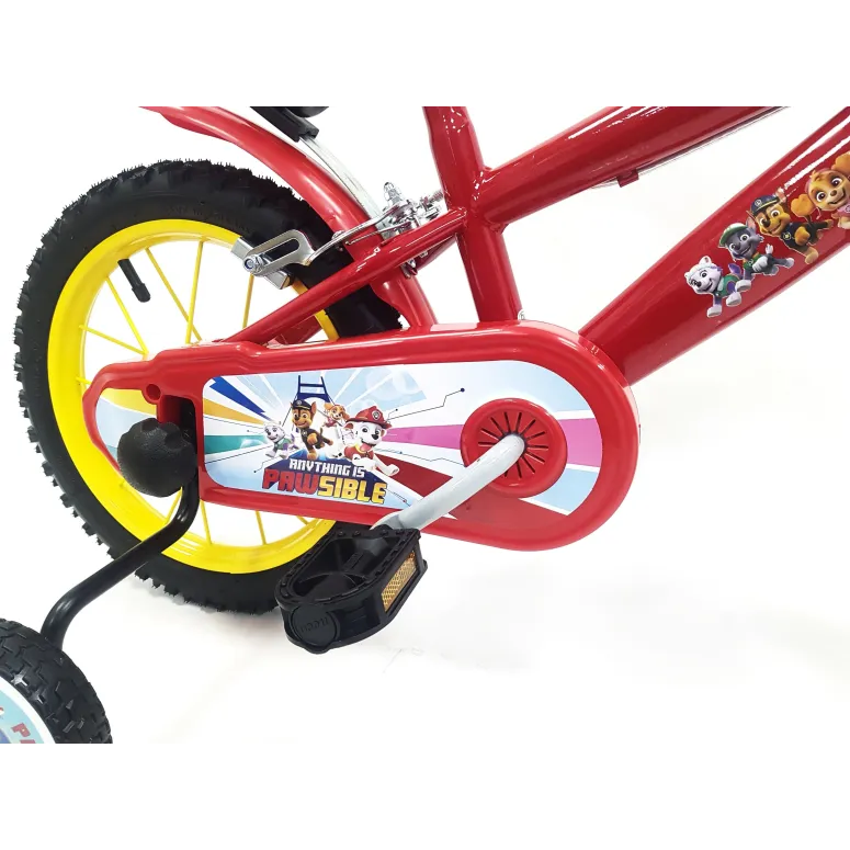 Rowerek Dziecięcy 14 Psi Patrol Błotniki Dzwonek Kółka Boczne dla Chłopca