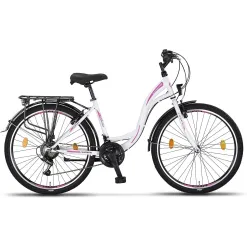 Rower Miejski Dziewczęcy 26 Revo 21 Biegów Światła Stopka Dzwonek Bagażnik