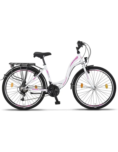 Rower Miejski Dziewczęcy 26 Revo 21 Biegów Światła Stopka Dzwonek Bagażnik