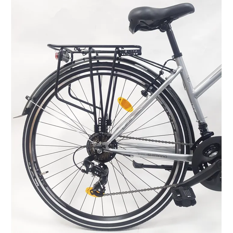 Rower Trekkingowy Uniwersalny 28 Cyngle 21 Biegów Bagażnik Światła Dzwonek