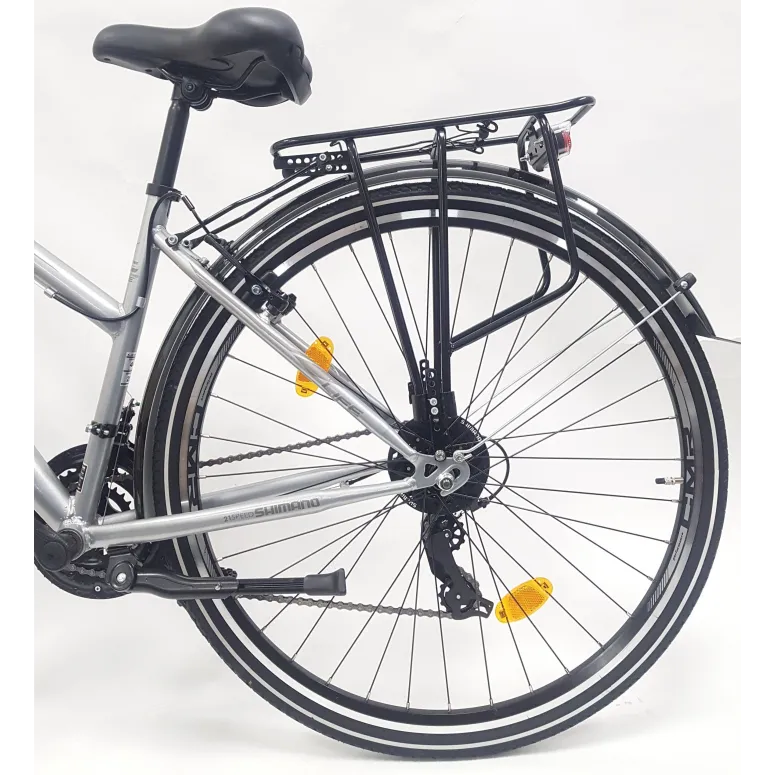 Rower Trekkingowy Uniwersalny 28 Cyngle 21 Biegów Bagażnik Światła Dzwonek
