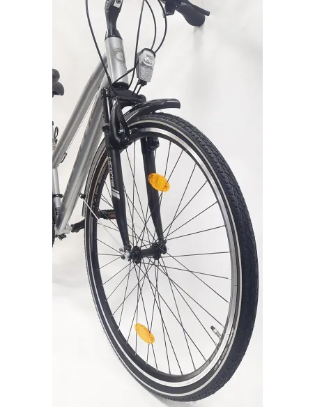 Rower Trekkingowy Uniwersalny 28 Cyngle 21 Biegów Bagażnik Światła Dzwonek
