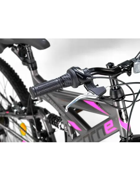 Rower Górski Dziecięcy 24 MTB Młodzieżowy Dzwonek Odblaski Stopka Revo Stal