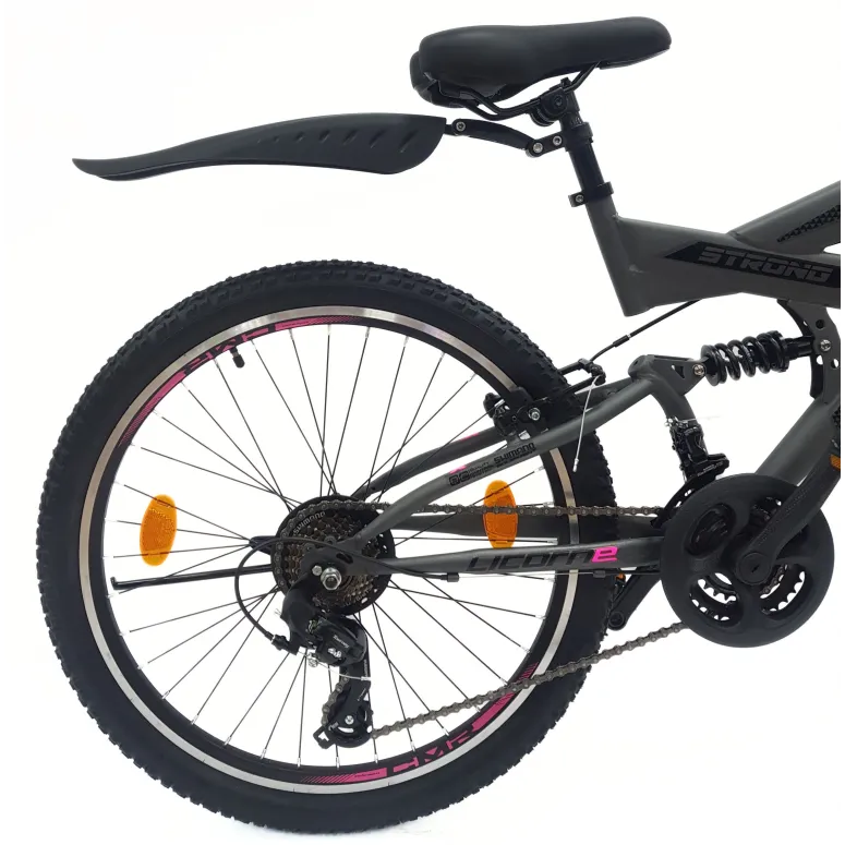 Rower Górski Dziecięcy 24 MTB Młodzieżowy Dzwonek Odblaski Stopka Revo Stal