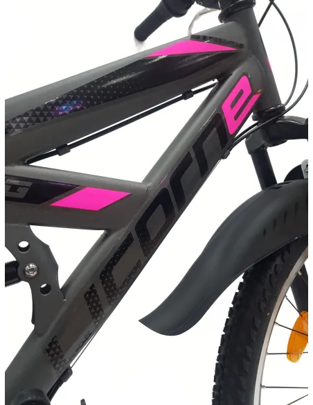 Rower Górski Dziecięcy 24 MTB Młodzieżowy Dzwonek Odblaski Stopka Revo Stal