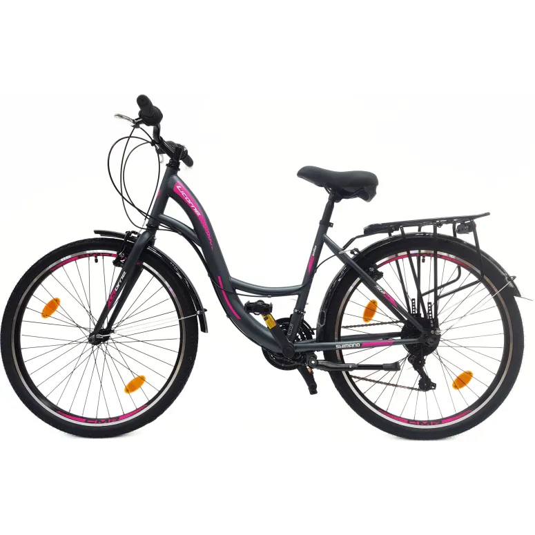 Rower Miejski Damski 26 Młodzieżowy Revo Błotniki Bagażnik Dzwonek Stopka