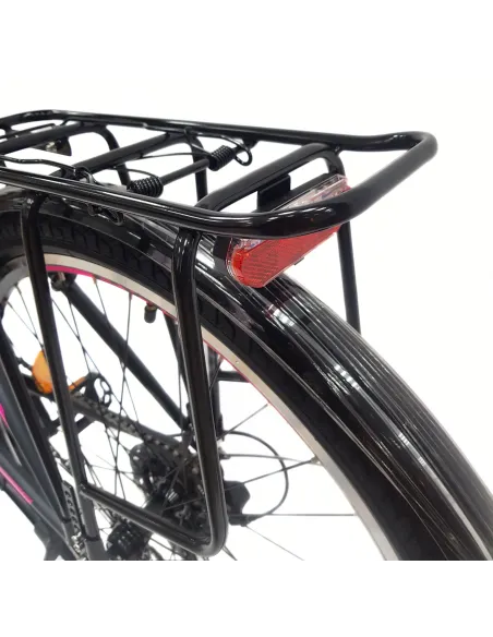 Rower Miejski Damski 26 Młodzieżowy Revo Błotniki Bagażnik Dzwonek Stopka