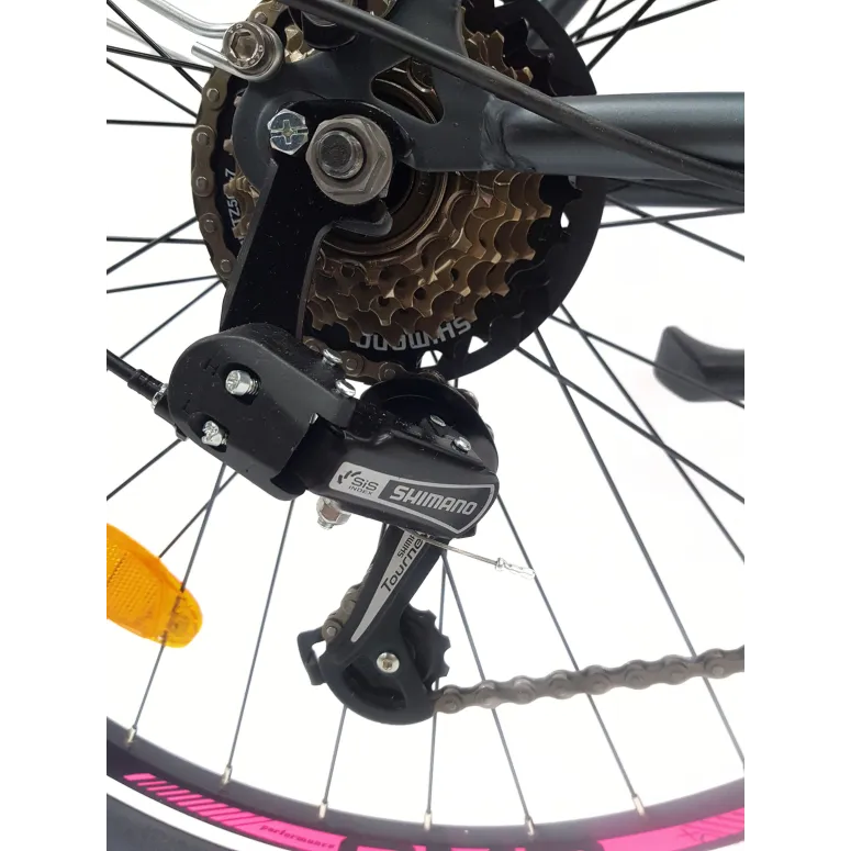 Rower Miejski Damski 26 Młodzieżowy Revo Błotniki Bagażnik Dzwonek Stopka