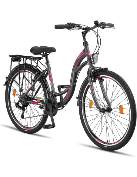 Rower Miejski Damski 26 Młodzieżowy Revo Błotniki Bagażnik Dzwonek Stopka