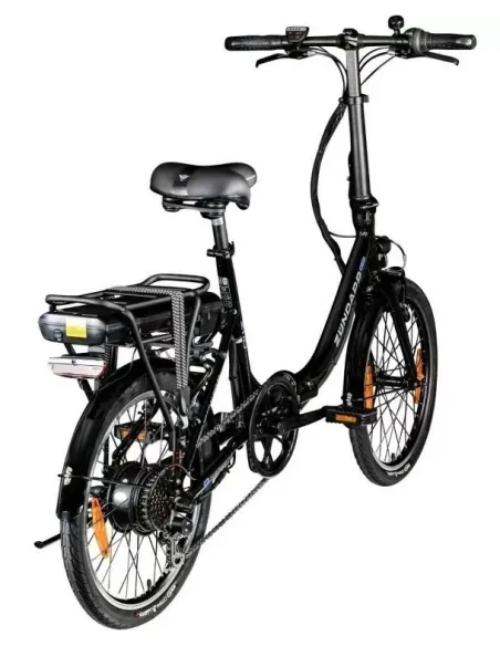 Elektryczny Rower Miejski 20 Składak 250W Wspomaganie ALU Bagażnik Dzwonek