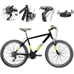 Rower Górski 26 V-brake 21 biegów Stopka Góral Stalowy Amortyzator MTB