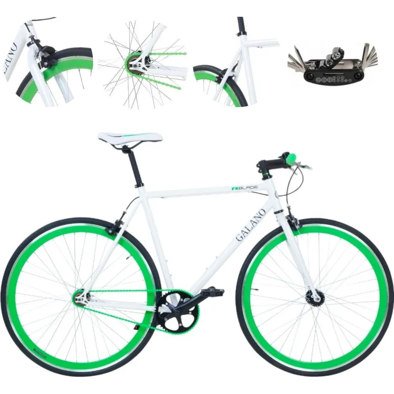 Rower Ostre Koło Męski Damski 28 Singlespeed Dzwonek Pivot Miejski