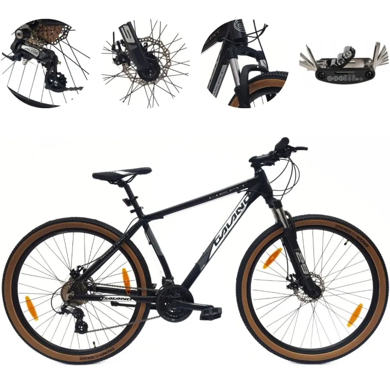 Rower Górski Uniwersalny 29 MTB ALU Tarcze Cyngle 24 Biegi Dzwonek Góral