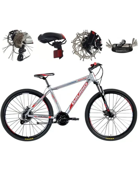 Rower Górski Uniwersalny 29 Hardtail MTB ALU Tarcze Cyngle 24 Biegi Dzwonek