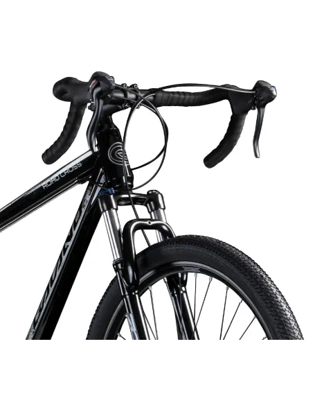 Rower Szosowy Uniwersalny 29 Przełajowy Aluminiowy Tarcze 14 Biegów Dzwonek