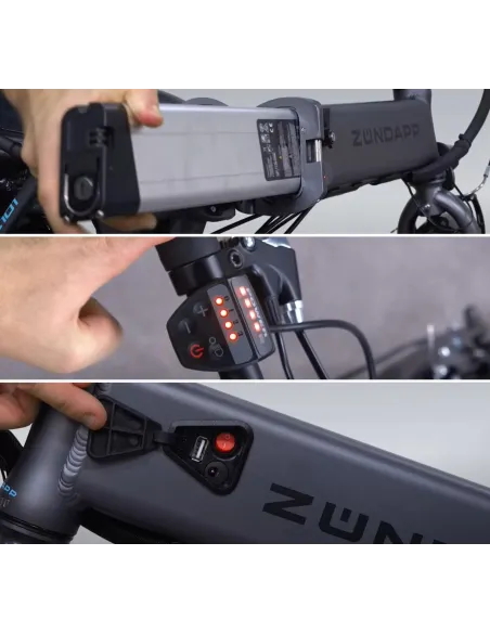 Elektryczny Rower Miejski 20 ALU Składak Męski Damski E-bike Zasięg 60km