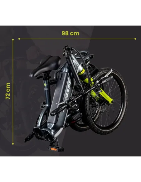 Elektryczny Rower Składany 20 Męski Damski Miejski Składak ALU Tarcze Bagaż