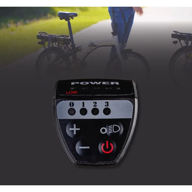 Elektryczny Rower Składany 20 Składak ALU 3 Tryby Wspomaganie Revo Błotniki