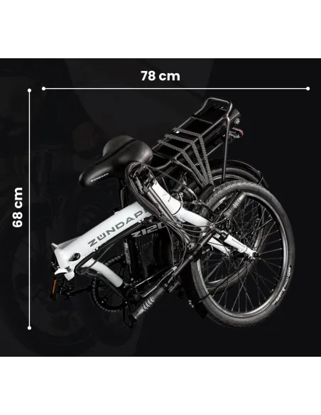 Elektryczny Rower Składany 20 Składak ALU 3 Tryby Wspomaganie Revo Błotniki