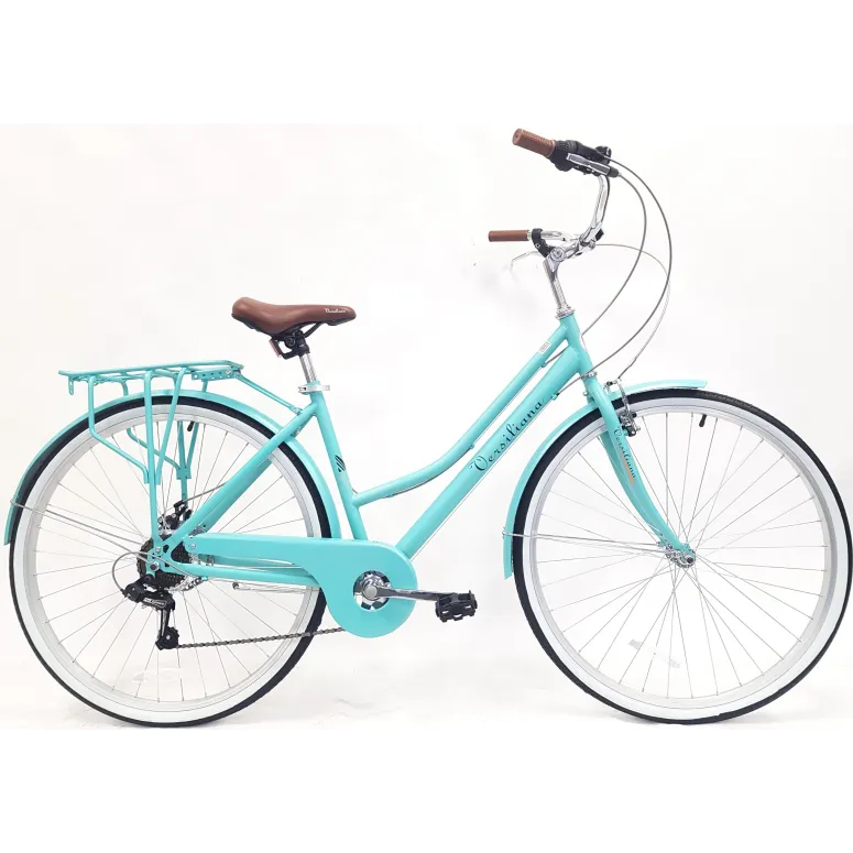 Rower Miejski Damski Koła 28 Błotniki Bagażnik Oświetlenie Dzwonek Stopka