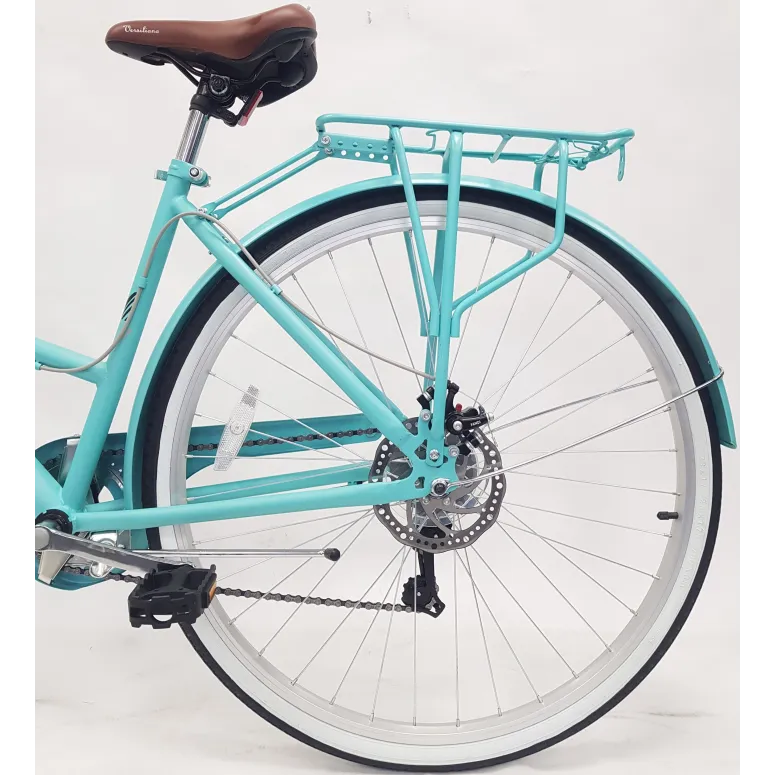 Rower Miejski Damski Koła 28 Błotniki Bagażnik Oświetlenie Dzwonek Stopka