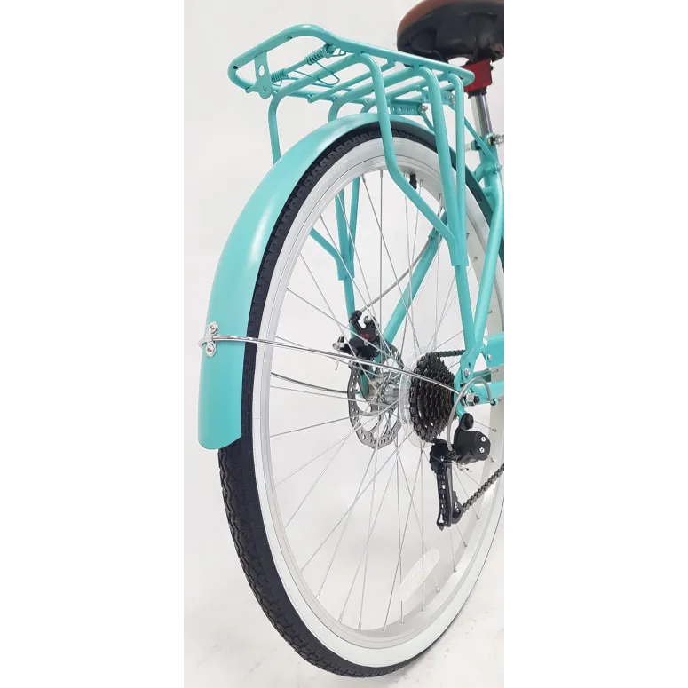 Rower Miejski Damski Koła 28 Błotniki Bagażnik Oświetlenie Dzwonek Stopka