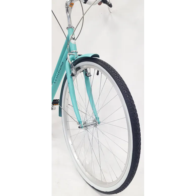 Rower Miejski Damski Koła 28 Błotniki Bagażnik Oświetlenie Dzwonek Stopka