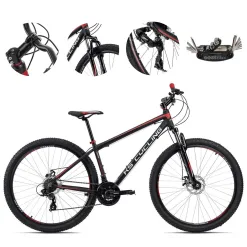 Rower Górski 29 Męski Damski Aluminiowy Amortyzowany Tarcze Stopka Hardtail