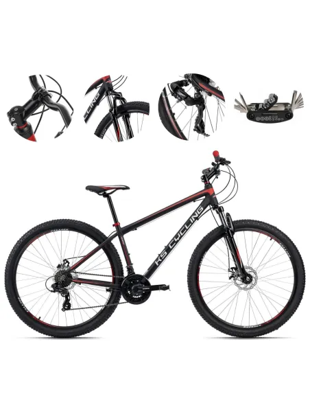 Rower Górski 29 Męski Damski Aluminiowy Amortyzowany Tarcze Stopka Hardtail