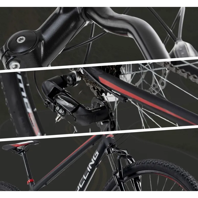 Rower Górski 29 Męski Damski Aluminiowy Amortyzowany Tarcze Stopka Hardtail