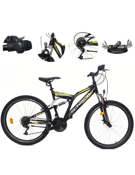 Rower Górski 26 MTB Młodzieżowy Męski Damski Stopka Pełna Amortyzacja Góral