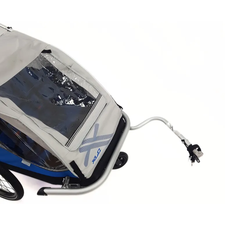 Przyczepka Rowerowa XLC BS-C07 Dwuosobowa Dla Dzieci Składana Wózek Odblask