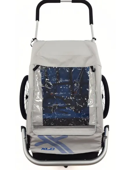 Przyczepka Rowerowa XLC BS-C07 Dwuosobowa Dla Dzieci Składana Wózek Odblask