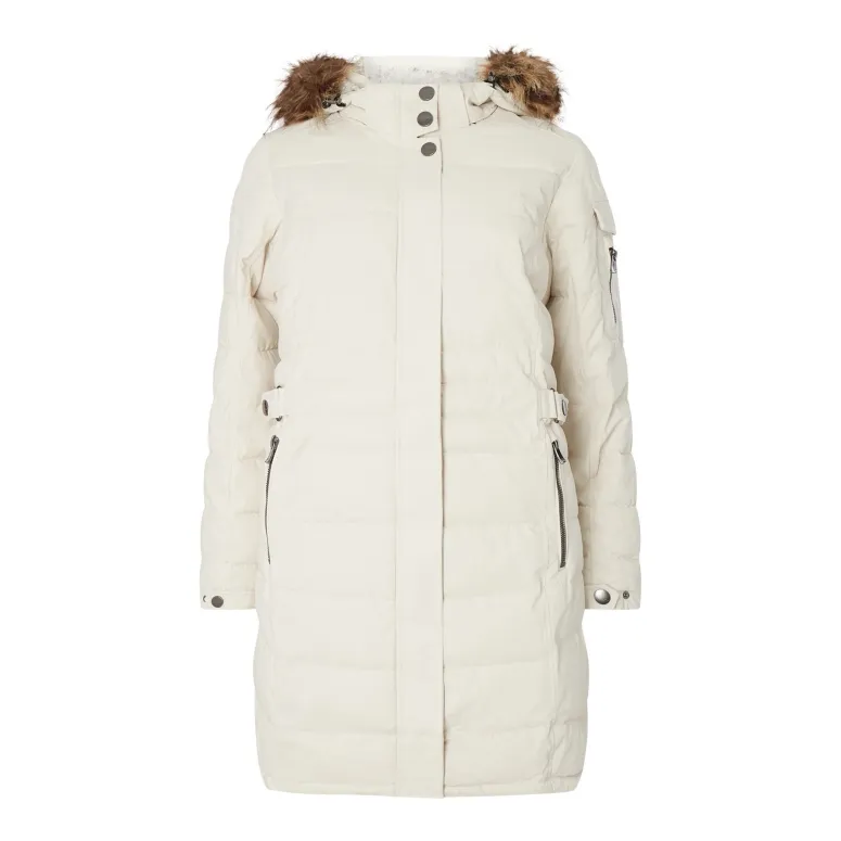 Parka Damska Zimowa Stoy Wmn Quilted Prk A Wodoodporna Plus Size Kaptur r52