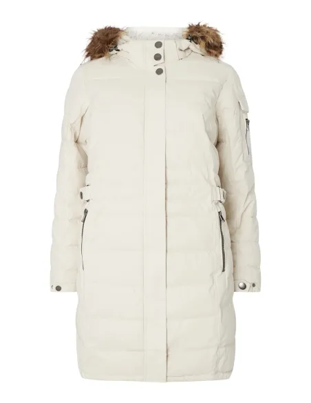 Parka Damska Zimowa Stoy Wmn Quilted Prk A Wodoodporna Plus Size Kaptur r52