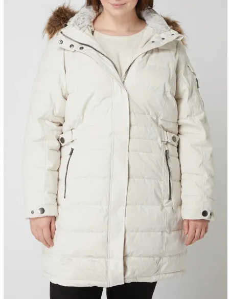 Parka Damska Zimowa Stoy Wmn Quilted Prk A Wodoodporna Plus Size Kaptur r52