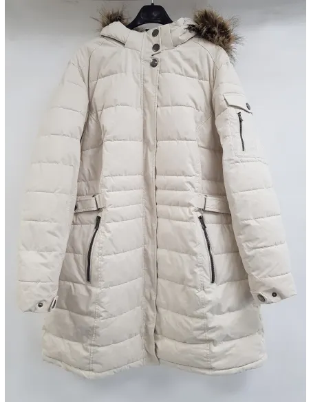Parka Damska Zimowa Stoy Wmn Quilted Prk A Wodoodporna Plus Size Kaptur r52