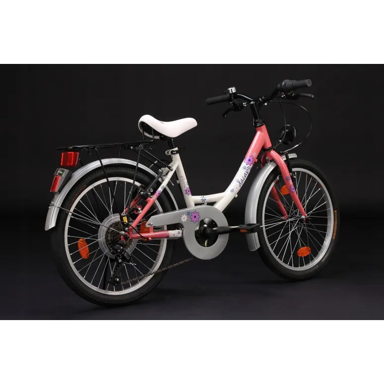 Lekki Rower Dziecięcy 20 Dziewczynki Bezpieczny