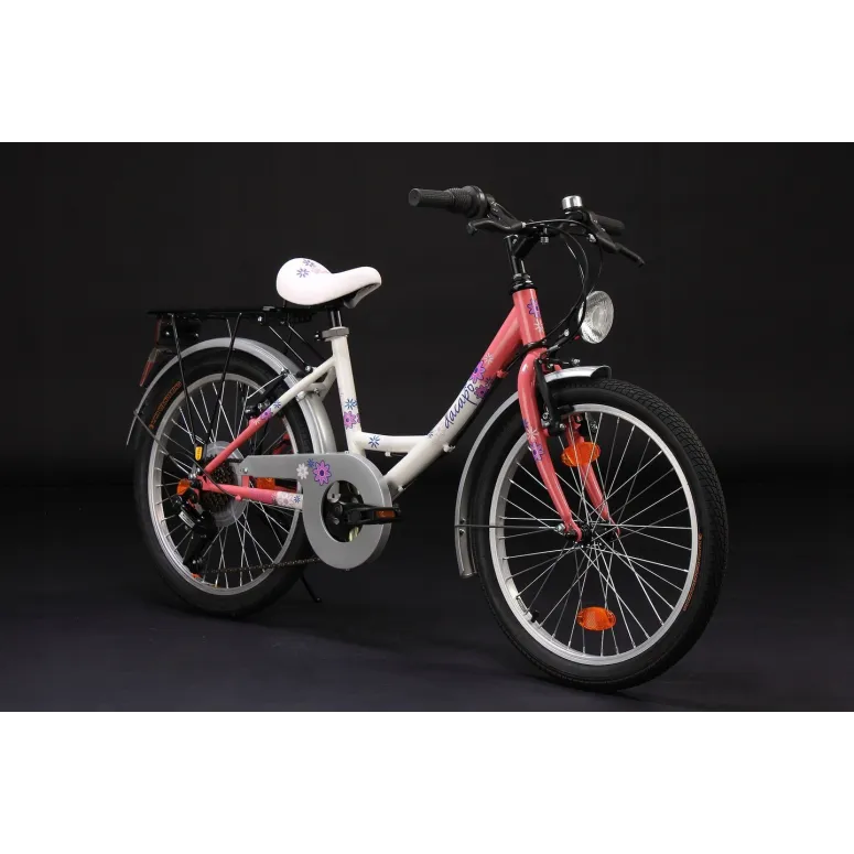 Lekki Rower Dziecięcy 20 Dziewczynki Bezpieczny