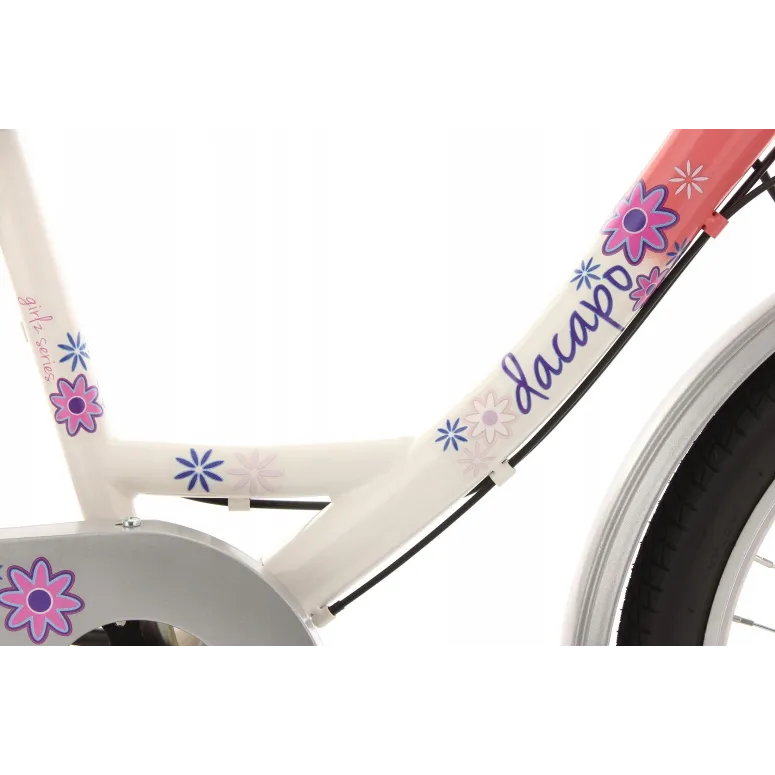 Lekki Rower Dziecięcy 20 Dziewczynki Bezpieczny