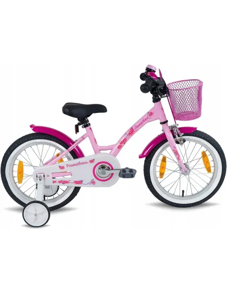 Dziecięcy Rower Miejski Dziewczynki 16 Koła Boczne