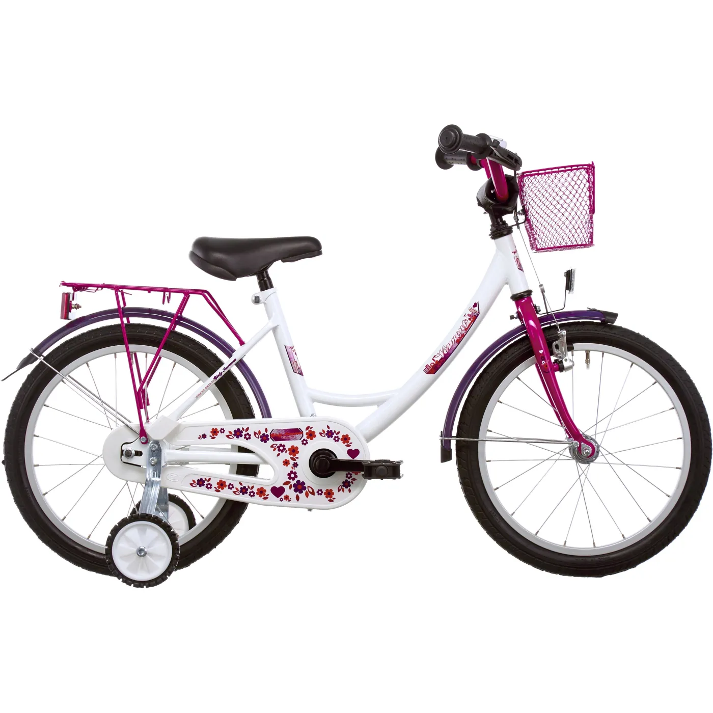 Rowerek Dziecięcy 14 Dziewczynki Nauki Kółka Boczne