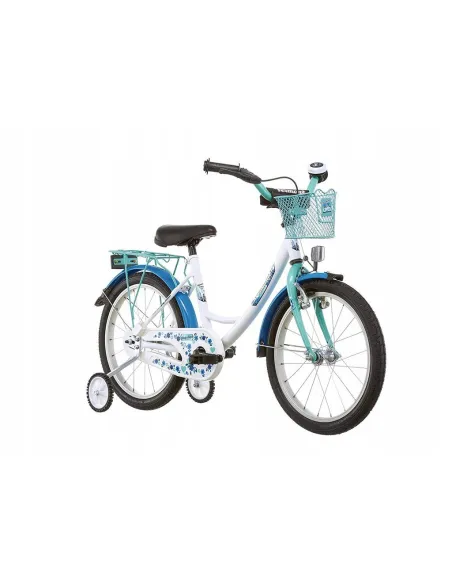 Dziecięcy Rowerek 16 Dziewczynki Koszyk Kółka boczne