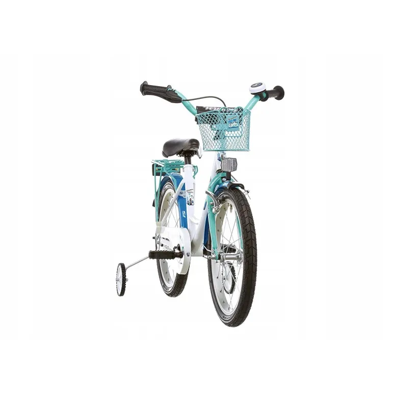 Dziecięcy Rowerek 16 Dziewczynki Koszyk Kółka boczne