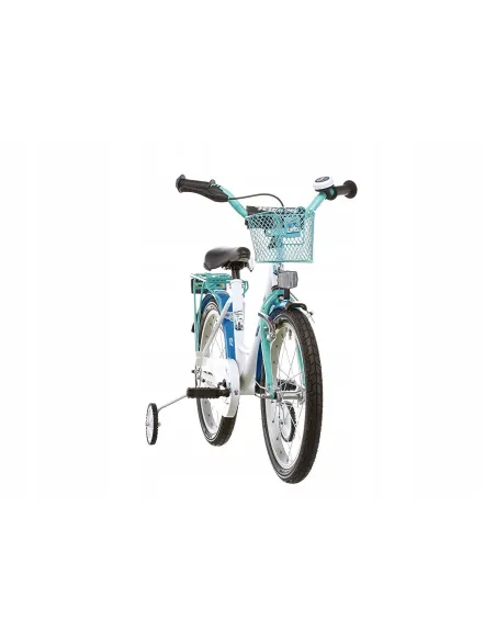 Dziecięcy Rowerek 16 Dziewczynki Koszyk Kółka boczne