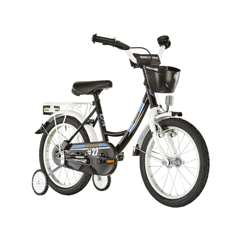 Dziecięcy Rower 18 Policja Koła Boczne 5+ Chłopiec